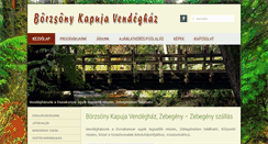 Desktop Screenshot of borzsonykapuja.hu