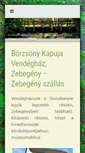Mobile Screenshot of borzsonykapuja.hu